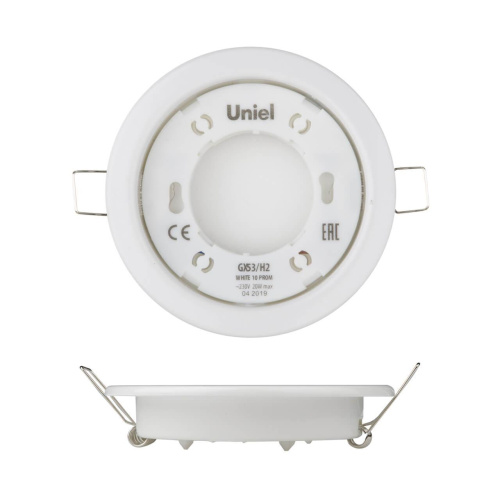Встраиваемый светильник Uniel GX53/H2 White 10 Prom UL-00005051 Встраиваемый светильник Uniel GX53/H2 White 10 Prom UL-00005051