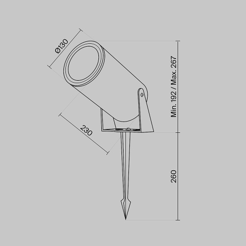 Ландшафтный светильник Outdoor O050FL-L30W3K Ландшафтный светильник Outdoor O050FL-L30W3K