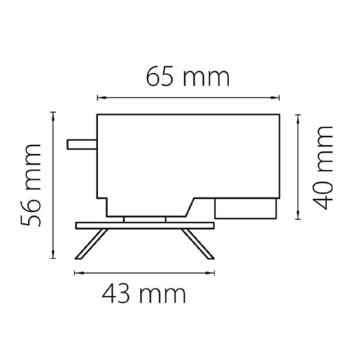 Адаптер для шинопровода Lightstar Asta 592027 Адаптер для шинопровода Lightstar Asta 592027