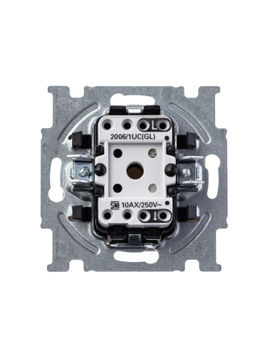 Выключатель одноклавишный ABB Basic55 10A 250V альпийский белый 2CKA001012A2139