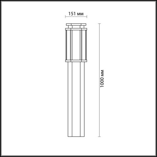 Уличный светильник Odeon Light Nature Gino 4048/1F