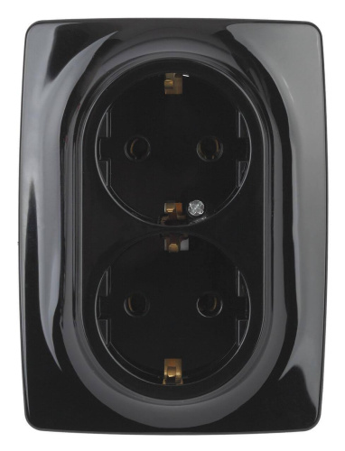 Розетка ЭРА 12 2x2P E Schuko 16A 250V 12-2106-06 Б0031233 Розетка ЭРА 12 2x2P E Schuko 16A 250V 12-2106-06 Б0031233