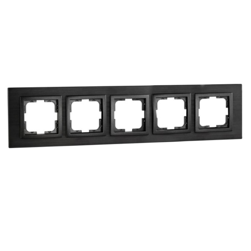 Рамка 5-постовая Mono Electric Style Aluminium дымчатый графит 107-820000-164 Рамка 5-постовая Mono Electric Style Aluminium дымчатый графит 107-820000-164
