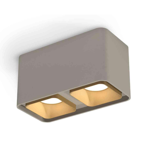 Комплект накладного светильника Ambrella light Techno Spot XS7852004 SGR/SGD серый песок/золото песок (C7852, N7704) Комплект накладного светильника Ambrella light Techno Spot XS7852004 SGR/SGD серый песок/золото песок (C7852, N7704)