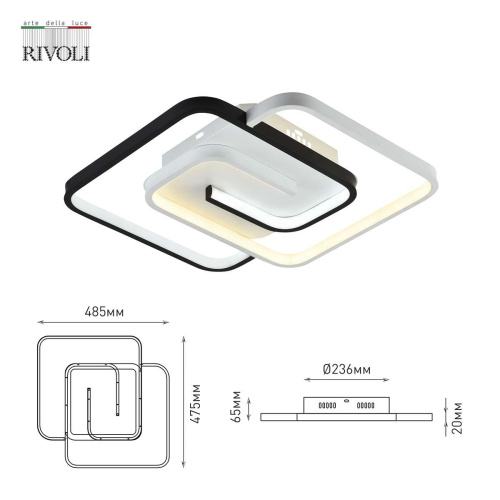 Потолочный светодиодный светильник Rivoli Jenny 6102-103 Б0059010 Потолочный светодиодный светильник Rivoli Jenny 6102-103 Б0059010