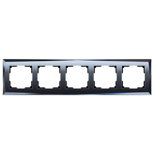 Рамка Werkel Diamant на 5 постов черный WL08-Frame-05 4690389063664 Рамка Werkel Diamant на 5 постов черный WL08-Frame-05 4690389063664