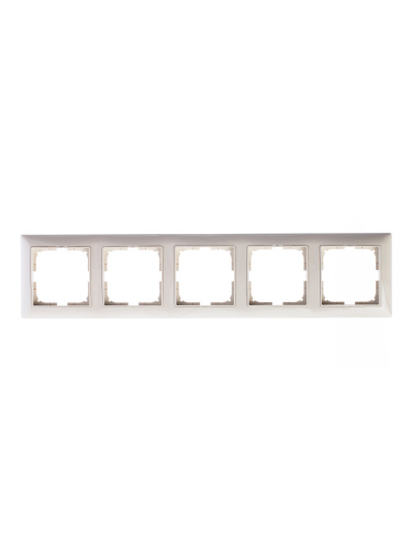 Рамка 5-постовая ABB Basic55 слоновая кость 2CKA001725A1488