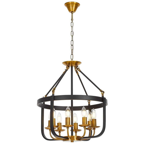 Подвесная люстра Lumina Deco Berling LDP 8024-8 BK+MD Подвесная люстра Lumina Deco Berling LDP 8024-8 BK+MD