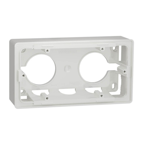 Коробка двухмодульная для открытой установки Schneider Electric Unica New NU800418 Коробка двухмодульная для открытой установки Schneider Electric Unica New NU800418