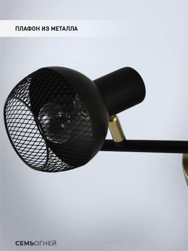 Спот Seven Fires Dzhuvela SF4706/2W-GD-BK Спот Seven Fires Dzhuvela SF4706/2W-GD-BK