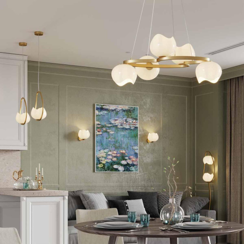 Подвесная люстра Odeon Light Modern Waterlily 4873/5 Подвесная люстра Odeon Light Modern Waterlily 4873/5