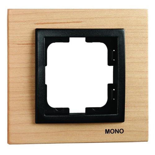 Рамка 1-постовая Mono Electric Style клён 107-520000-160 Рамка 1-постовая Mono Electric Style клён 107-520000-160