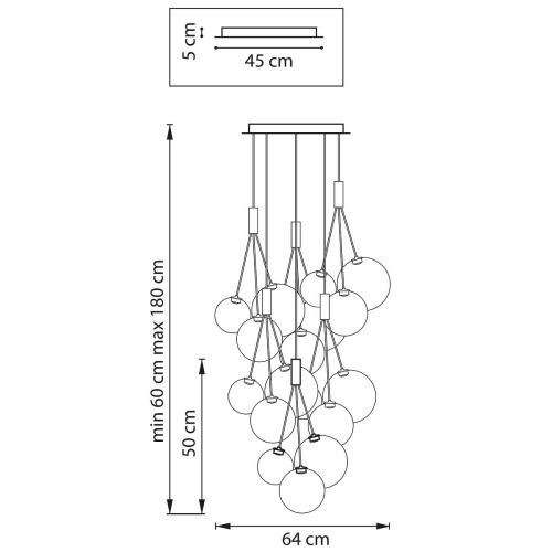 Подвесная светодиодная люстра Lightstar Sferetta 801180 Подвесная светодиодная люстра Lightstar Sferetta 801180