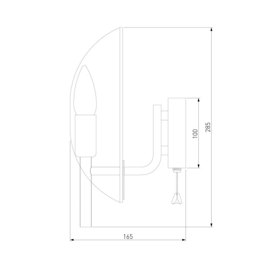 Бра Eurosvet Rocco 60135/1 латунь
