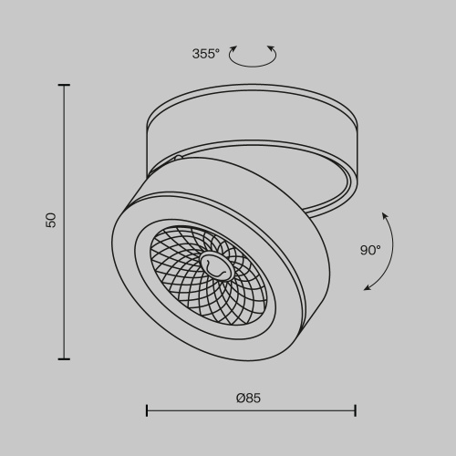 Потолочный светильник Technical C022CL-7W4K-B-1 Потолочный светильник Technical C022CL-7W4K-B-1