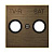 Накладка для TV-R-SAT розетки, серия SKY, цвет античная латунь