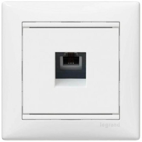 Розетка телефонная RJ11 Legrand Valena белая 774438 Розетка телефонная RJ11 Legrand Valena белая 774438