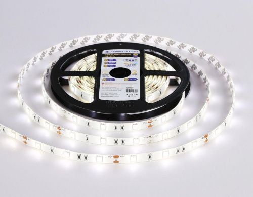 Светодиодная влагозащищенная лента Ambrella Light 7,2W/m 30LED/m 5050SMD дневной белый 5M GS1902 Светодиодная влагозащищенная лента Ambrella Light 7,2W/m 30LED/m 5050SMD дневной белый 5M GS1902