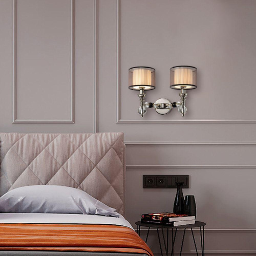 Бра Lumien Hall Монелья LH1054/2W-NK-WT Бра Lumien Hall Монелья LH1054/2W-NK-WT