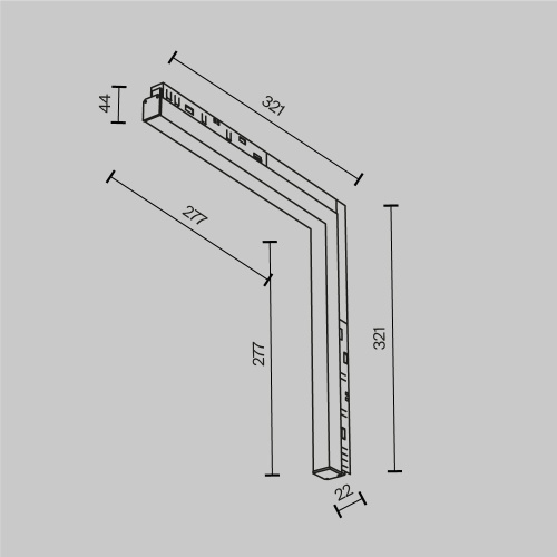 Трековый светильник Technical TR102-24W-DS-W