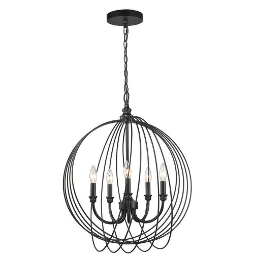 Подвесная люстра Toplight Dina TL1185H-05BK Подвесная люстра Toplight Dina TL1185H-05BK