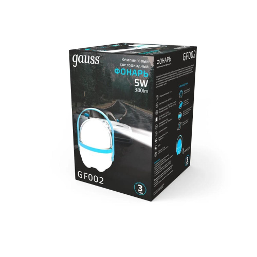Кемпинговый светодиодный фонарь Gauss GF002 Кемпинговый светодиодный фонарь Gauss GF002