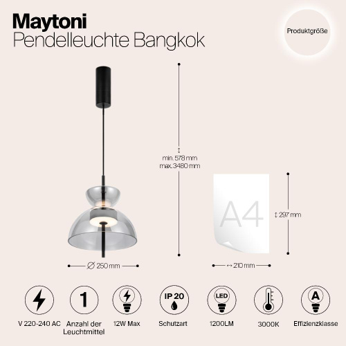 Подвесной светильник Maytoni MOD185PL-L6B3K5 Подвесной светильник Maytoni MOD185PL-L6B3K5