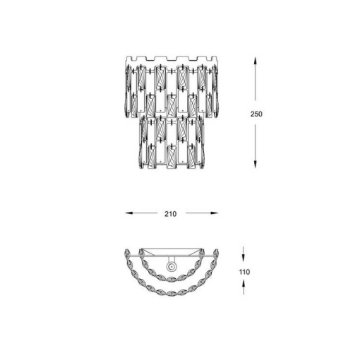 Настенный светильник Zumaline Anzio W0480-02B-B5AC Настенный светильник Zumaline Anzio W0480-02B-B5AC