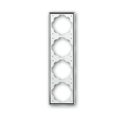 Рамка 4-постовая ABB Impuls хром 2CKA001754A4136 Рамка 4-постовая ABB Impuls хром 2CKA001754A4136