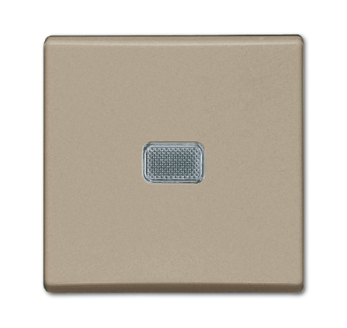 Выключатель одноклавишный ABB Basic55 10A 250V с подсветкой шампань 2CKA001012A2165