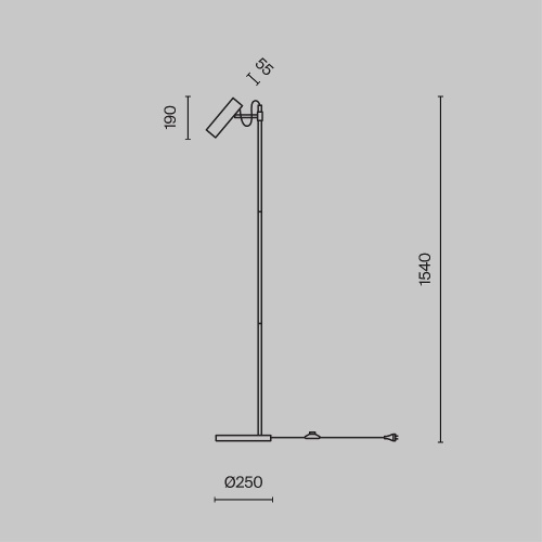 Торшер Maytoni Bansky MOD129FL-01B Торшер Maytoni Bansky MOD129FL-01B