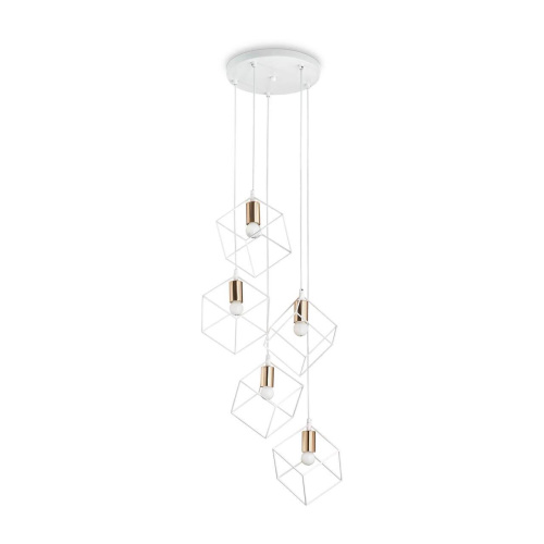 Подвесная люстра Ideal Lux Ice SP5 Bianco 237671 Подвесная люстра Ideal Lux Ice SP5 Bianco 237671