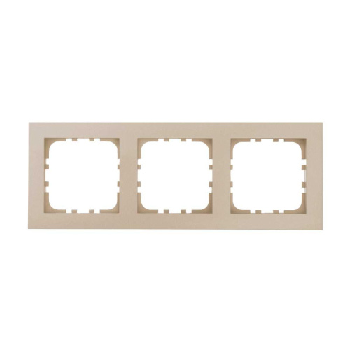 Рамка 3-постовая LK Studio (шампань) LK80 FLAT, 844306-1 Рамка 3-постовая LK Studio (шампань) LK80 FLAT, 844306-1