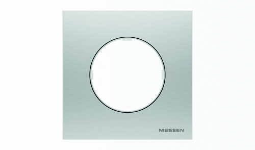 Рамка 1-постовая ABB Sky Moon нержавеющая сталь 2CLA867100A4001 Рамка 1-постовая ABB Sky Moon нержавеющая сталь 2CLA867100A4001