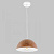 Подвесной светильник IMEX MD.5660-1-P-WT+WOOD