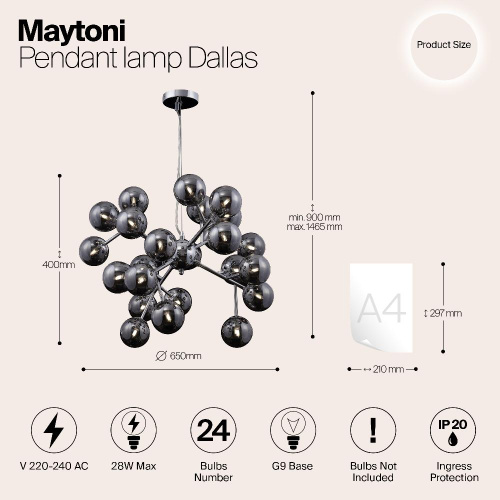 Подвесной светильник Maytoni MOD545PL-24G Подвесной светильник Maytoni MOD545PL-24G