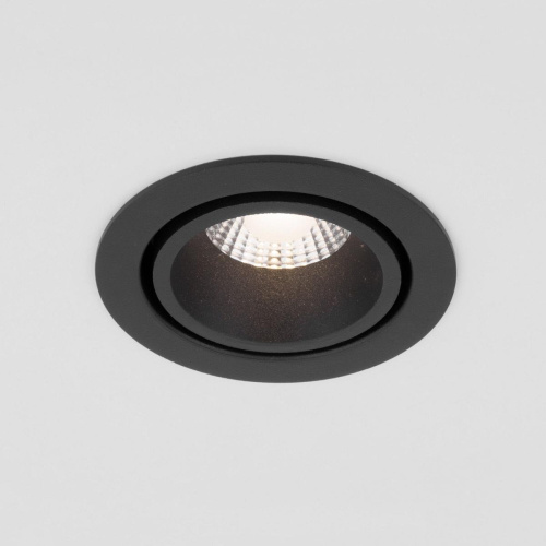 Встраиваемый светодиодный светильник Elektrostandard Nulla 15267/LED 7W 3000K BK/BK черный/черный a063972 Встраиваемый светодиодный светильник Elektrostandard Nulla 15267/LED 7W 3000K BK/BK черный/черный a063972