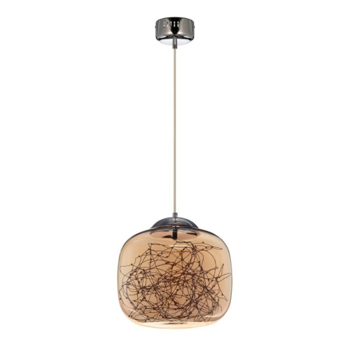 Подвесной светодиодный светильник Lumina Deco Daisy LDP 6823-300 CHR+AMB Подвесной светодиодный светильник Lumina Deco Daisy LDP 6823-300 CHR+AMB