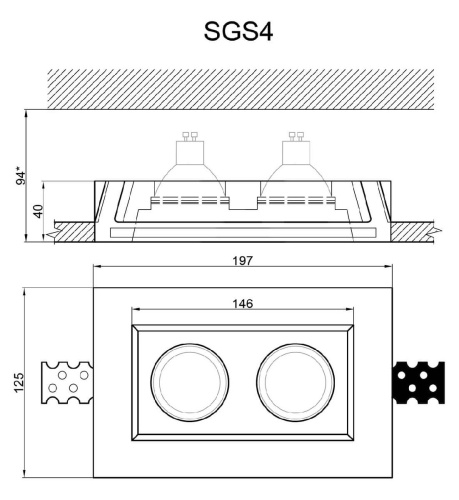 Встраиваемый светильник Artpole SGS4 Встраиваемый светильник Artpole SGS4
