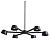 Люстра P0214-6A Black
