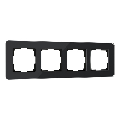 Рамка Werkel Elite на 4 поста черный W0042448 4690389196232 Рамка Werkel Elite на 4 поста черный W0042448 4690389196232