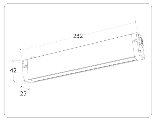 Трековый светодиодный светильник Ambrella Light Track System Magnetic 220V GL1261 Трековый светодиодный светильник Ambrella Light Track System Magnetic 220V GL1261