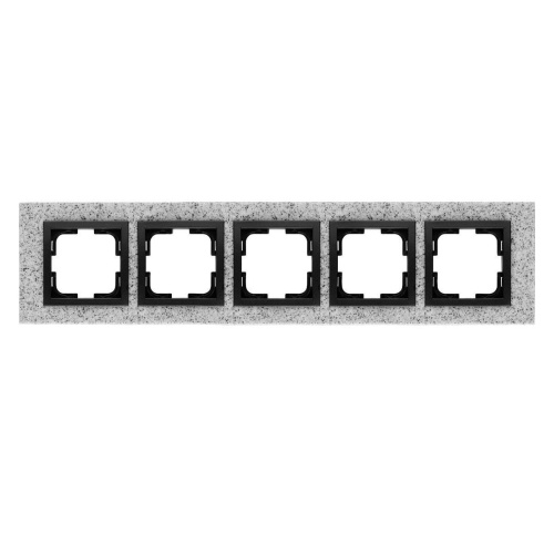 Рамка 5-постовая Mono Electric Style Granit белый гранит 107-600000-164 Рамка 5-постовая Mono Electric Style Granit белый гранит 107-600000-164