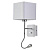 Бра Crystal Lux Paco AP2 Chrome/White