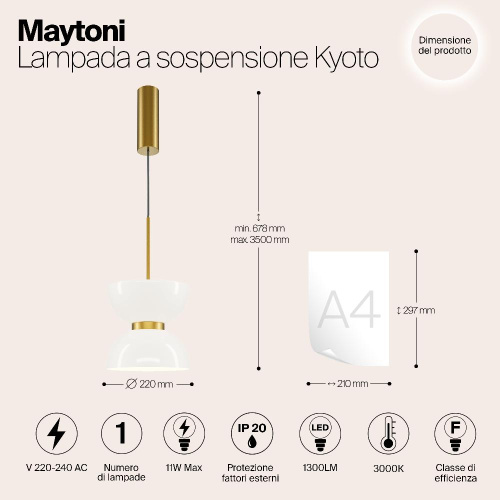Подвесной светильник Maytoni MOD178PL-L11G3K Подвесной светильник Maytoni MOD178PL-L11G3K