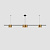 Подвесная люстра Denkirs Orbit DK4063-BK+SG