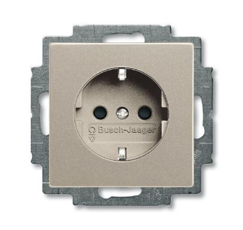 Розетка ABB Basic55 Schuko с/з 16A 250V со шторками безвинтовой зажим шампань 2CKA002013A5337 Розетка ABB Basic55 Schuko с/з 16A 250V со шторками безвинтовой зажим шампань 2CKA002013A5337