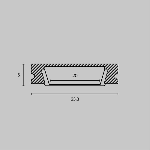 Профиль Maytoni Technical ALM002S-2M Профиль Maytoni Technical ALM002S-2M