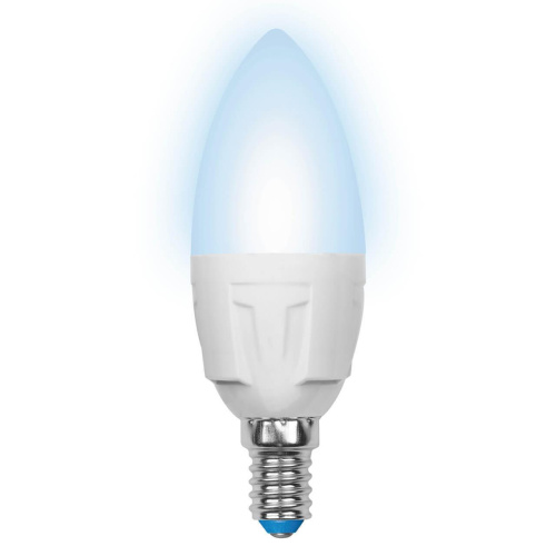 Лампа светодиодная Uniel E14 6W 4500K матовая LED-C37-6W/NW/E14/FR/DIM PLP01WH UL-00000689 Лампа светодиодная Uniel E14 6W 4500K матовая LED-C37-6W/NW/E14/FR/DIM PLP01WH UL-00000689