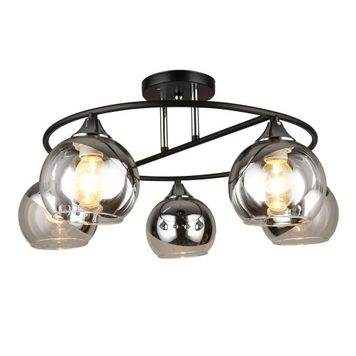 Потолочная люстра Seven Fires Rumo WD3527/5C-BK-CR-CL Потолочная люстра Seven Fires Rumo WD3527/5C-BK-CR-CL